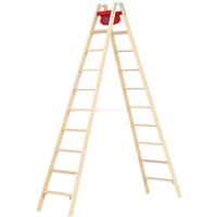Matisère - Maler Doppelleiter aus Holz 2x8 Stufen - Hauteur atteignable 3.65m - 71499/2x8 von MATISÈRE