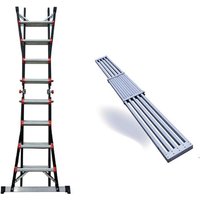 Matisère - 1 Teleskopleiter 4.24m lang mit 1 Plattform - 4x4 Sprossen - JAG3-4X4BS/TELEPAT Matisère - 1 Teleskopleiter 4.24m lang mit 1 Plattform - 4x4 Sprossen - JAG3-4X4BS/TELEPAT von MATISÈRE
