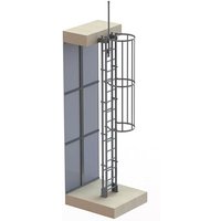 Matisère - Aluminium ortsfeste Steigleitern - Steighöhe 3,09 bis 3,92m - CRINO2F-ST-ALU-4 Matisère - Aluminium ortsfeste Steigleitern - Steighöhe 3,09 bis 3,92m - CRINO2F-ST-ALU-4 von MATISÈRE
