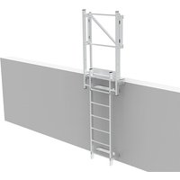 Steigleiter für Dachzugang mit Ausstiegstufe und Türchen - Steighöhe 0.75m - CS-FSC-MPP-075 von MATISÈRE