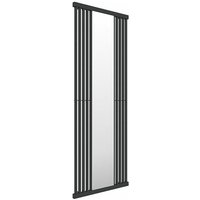 Heizkörper mit integriertem Spiegel - Mattschwarz - Höhe 1700mm Breite 440mm - 549 Watt - INT1700/440MYPN von MATISÈRE