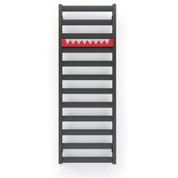 Matisère - Heizungsbetrieb Handtuchheizkörper - Mattschwarz - Höhe 1150mm Breite 300mm - 300 Watt - VIV1150/300ZXN von MATISÈRE