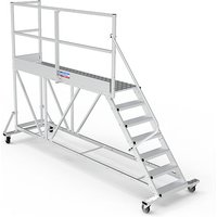 Mobile Plattform mit Geländer links und hinten - Maximale Arbeitshöhe 3.40m - PTF257G von PLATEFORME DIRECT - MATISERE