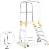 Matisère - Mobile Plattformtreppe 4 Stufen - Maximale Arbeitshöhe. 2.83m - 9504R-MC von MATISÈRE