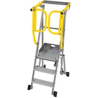 Matisère - Mobile Podestleiter klappbar 3 Stufen - Maximale Arbeitshöhe 2.75m - PAM3-PS Matisère - Mobile Podestleiter klappbar 3 Stufen - Maximale Arbeitshöhe 2.75m - PAM3-PS von MATISÈRE