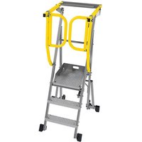 Matisère - Mobile Podestleiter klappbar 3 Stufen - Maximale Arbeitshöhe 2.75m - PAM3 von MATISÈRE
