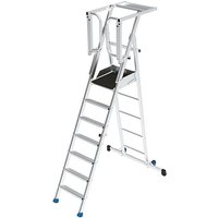 Matisère - Mobile Podestleiter klappbar 7 Stufen - Maximale Arbeitshöhe 3.75m - PIRL7RM-PS von MATISÈRE