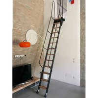 Müllertreppe Schwarz - zu erreichende Höhe 2,25m - SOPALCO/N225/MB von MATISÈRE