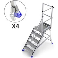 Matisère - Plattformleitern 6 Stufen - Maximale Arbeitshöhe. 3.20m - ES306DA-R von MATISÈRE