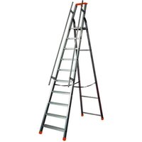 Matisère - Profi Stehleiter 12 Stufen - Maximale Arbeitshöhe 4.76m - Q60/12M von MATISÈRE