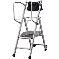 Matisère - Profi Stehleiter 2 Stufen - Maximale Arbeitshöhe 2.50m - 18-132 von MATISÈRE