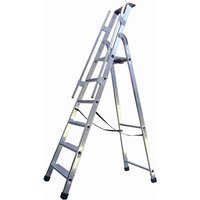 Matisère - Profi Stehleiter 4 Stufen - Maximale Arbeitshöhe 2.85m - Q60/4M von MATISÈRE