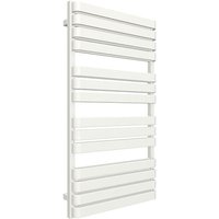 Matisère - Sèche-serviette eau chaude blanc de 915mm de haut et 500mm de large - 643 Watt - WAR915/500TBSXB von MATISÈRE