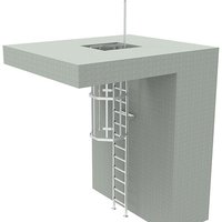 Matisère - Steigleiter mit versenkbaren Ausstieghilfe - maxi Gebäuhöhe 5.0 - CS/SD-500 von MATISÈRE