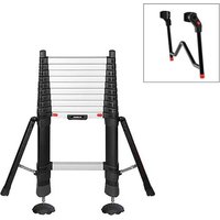 Matisère - Teleskopleiter 4.10m - Stabilisatoren, 2 Füße und Abstandhalter - maximale Arbeitshöhe 4.90m - TEL72241STAB/PPS-E von MATISÈRE