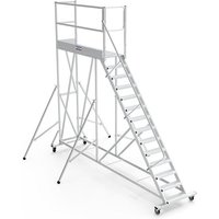 Mobile Plattform mit Geländer links und hinten + Sicherheitstür - Maximale Arbeitshöhe 4.20m - PTF211G-RSP Mobile Plattform mit Geländer links und hinten + Sicherheitstür - Maximale Arbeitshöhe 4.20m - PTF211G-RSP von MATISÈRE