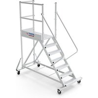 Plateforme Direct-matisere - Mobile Plattform mit Geländer links und hinten - 2 Zugangsrampen - Maximale Arbeitshöhe 2.60m - PTF103G-RS Plateforme Direct-matisere - Mobile Plattform mit Geländer links und hinten - 2 Zugangsrampen - Maximale Arbeitshöhe 2.60m - PTF103G-RS von PLATEFORME DIRECT - MATISERE