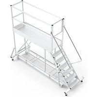 Mobile Plattform mit Geländer total - Maximale Arbeitshöhe 4.80m - PTF214-PT-KRE Mobile Plattform mit Geländer total - Maximale Arbeitshöhe 4.80m - PTF214-PT-KRE von MATISÈRE