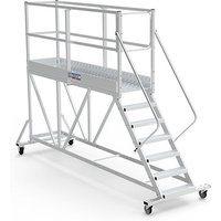 Mobile Plattform mit Geländer total und Sicherheitstür - Maximale Arbeitshöhe 3.60m - PTF208PT-P Mobile Plattform mit Geländer total und Sicherheitstür - Maximale Arbeitshöhe 3.60m - PTF208PT-P von MATISÈRE