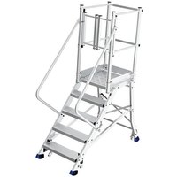 Mobile Plattformtreppe 4 Stufen - Maximale Arbeitshöhe. 2.80m - 4 rollen resc - ESP304-PTP-R von MATISÈRE