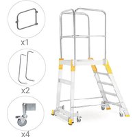 Mobile Plattformtreppe 7 Stufen - Maximale Arbeitshöhe. 3.47m - 9507R-MCP von MATISÈRE