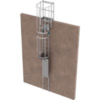 Ortsfeste Steigleitern mit Tür - Steighöhe von 10,22 bis 11,06m - CRINO-SF/001-7872 von MATISÈRE