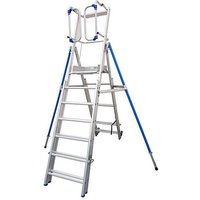 Podestleiter teleskopisch de 7 bis 10 Stufen - Maximale Arbeitshöhe. 4.50m - PIR0710 von MATISÈRE