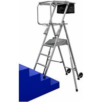 Profi Stehleiter für Treppen. Maximale Arbeitshöhe 2.95m - DAHU4/6 von MATISÈRE