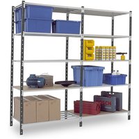 Regale für die Werkstatt 5 Ebenen - nächstes Element - 2000x1250x1000mm - 112kg/niv - Nur in Verbindung mit einem Startmodul verwendbar. Regale für die Werkstatt 5 Ebenen - nächstes Element - 2000x1250x1000mm - 112kg/niv - Nur in Verbindung mit einem Startmodul verwendbar. von MATISÈRE