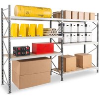 Regale für mittelschwere Lasten 5 Ebenen - nächstes Element - 3000x1800x600mm - 683kg/niv - Nur in Verbindung mit einem Startmodul verwendbar. Regale für mittelschwere Lasten 5 Ebenen - nächstes Element - 3000x1800x600mm - 683kg/niv - Nur in Verbindung mit einem Startmodul verwendbar. von MATISÈRE