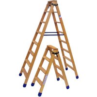 Stehleiter doppelt aus Holz - 6 Stufen - Maximale Arbeitshöhe 3.65m - BDMP-6 von MATISÈRE