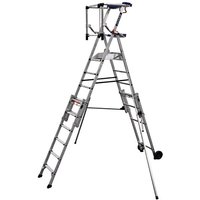 Teleskopische Stehleiter 3 bis 5 Stufen - Maximale Arbeitshöhe 3.28m - PIRLXT5-P von ECHELLE DIRECT