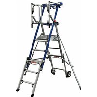 Teleskopische Stehleiter 4 bis 7 Stufen - Maximale Arbeitshöhe 3.79m - PIRLXT7-U von PLATEFORME DIRECT - MATISERE
