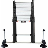 Teleskopleiter 4.10m mit Stabilisatorstange und verstellbaren Füßen - maximale Arbeitshöhe 4.90m - TEL-70241WSML/PPS von MATISÈRE