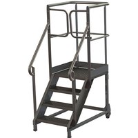 Matisère - Trittleiter 4 Stufen - Maximale Arbeitshöhe 2.80m - PL600ACIER-280-GCP von MATISÈRE
