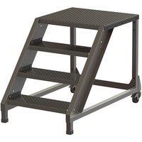 Trittleiter inox 3 Stufen - Maximale Arbeitshöhe 2.60m - PL400-INOX-260 von MATISÈRE
