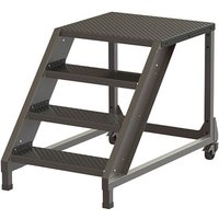 Trittleiter inox 9 Stufen - Maximale Arbeitshöhe 3.60m - PL400-INOX-360 von MATISÈRE