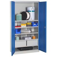 Werkstattschränke - 2 Schubladen und 5 Regalböden - RAL 5015 - W030090032-GCBI Werkstattschränke - 2 Schubladen und 5 Regalböden - RAL 5015 - W030090032-GCBI von MATISÈRE