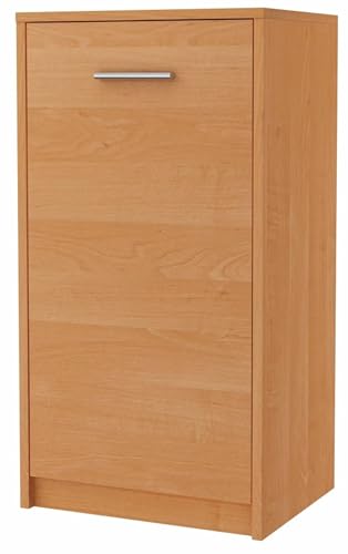 MATKAM Elegante Kommode BODO 1D, H/B/T 75 x 40 x 35 cm im modernen Design mit Regal und Tür (Erle) von MATKAM