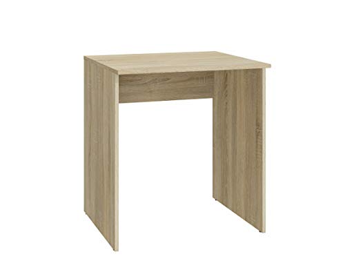 MATKAM Kleiner Schreibtisch Bodo 70R Konsole H 75 x B 70 x T 50 cm, laminierte Möbelplatte, stabile Konstrukton (Sonoma Eiche) von MATKAM