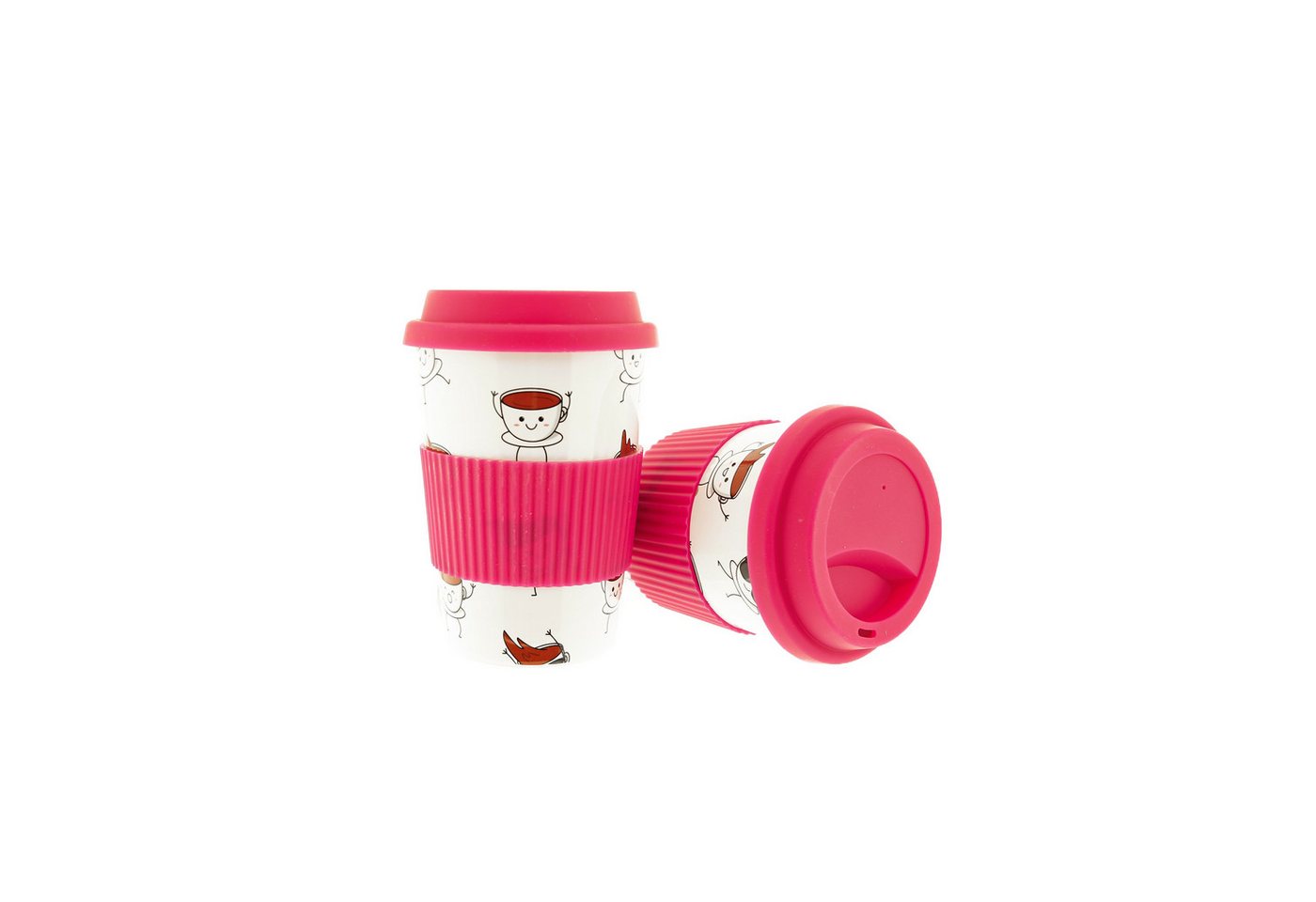 MATO Coffee-to-go-Becher Kaffeebecher To Go, Porzellan Coffee to go Becher mit Deckel 250ml MATO Coffee-to-go-Becher Kaffeebecher To Go, Porzellan Coffee to go Becher mit Deckel 250ml von MATO