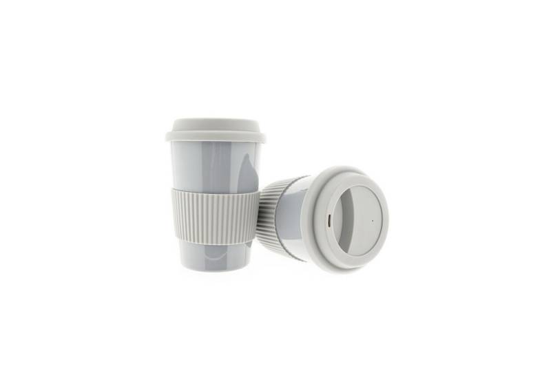 MATO Coffee-to-go-Becher Kaffeebecher To Go, Porzellan Coffee to go Becher mit Deckel 250ml von MATO