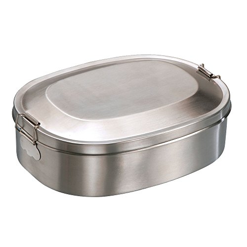 MATO Edelstahl Vesperdose 14 x 18 cm Vesperbox Brotdose Lunchbox Dose Box Behälter von MATO