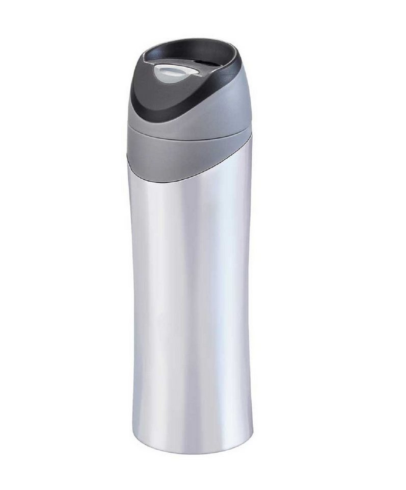 MATO Isolierflasche Isolierbecher „New York“ Edelstahl 420ml hochglanz weiss von MATO
