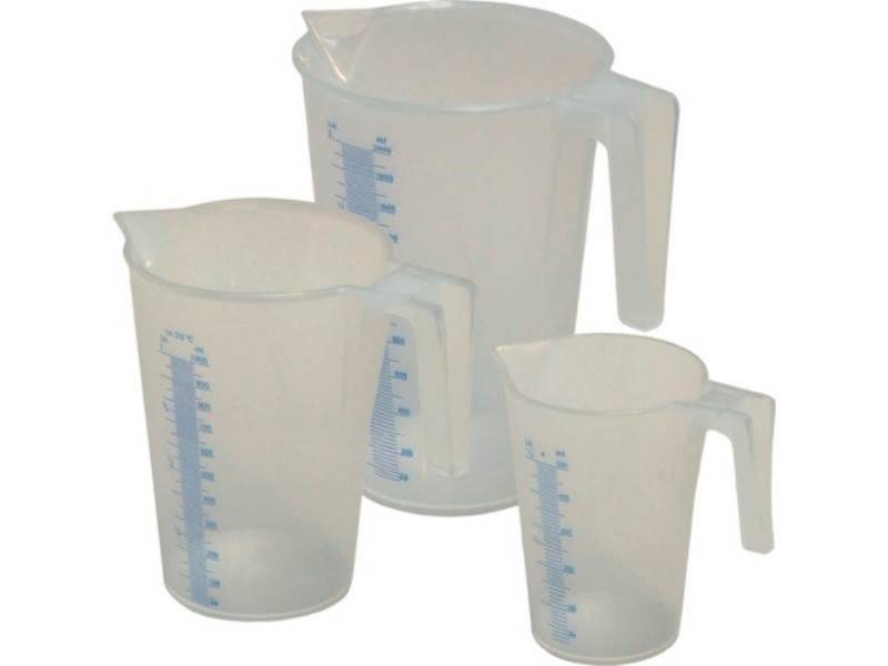 MATO Messbecher MATO 3330088 Messbecherset 1 / 2 / 5 l 3-teilig PP von MATO