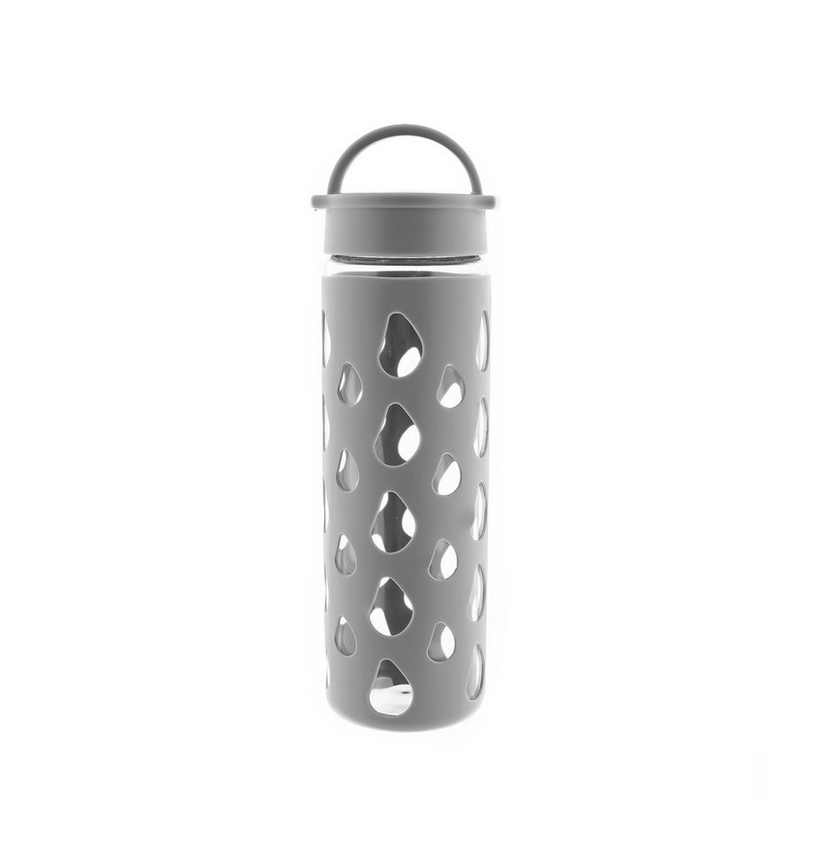 MATO Trinkflasche aus temperaturbeständigem Borosilikatglas mit Silikonhülle 600 ml MATO Trinkflasche aus temperaturbeständigem Borosilikatglas mit Silikonhülle 600 ml von MATO