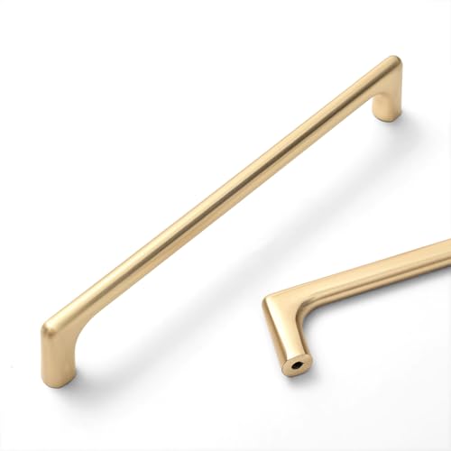 MATOOYA Solide Schrankgriffe, Zinklegierung, Schrank-/Schubladengriffe, gebürstetes Messing, einfach zu installieren, 170 mm, 10 Stück MATOOYA Solide Schrankgriffe, Zinklegierung, Schrank-/Schubladengriffe, gebürstetes Messing, einfach zu installieren, 170 mm, 10 Stück von MATOOYA