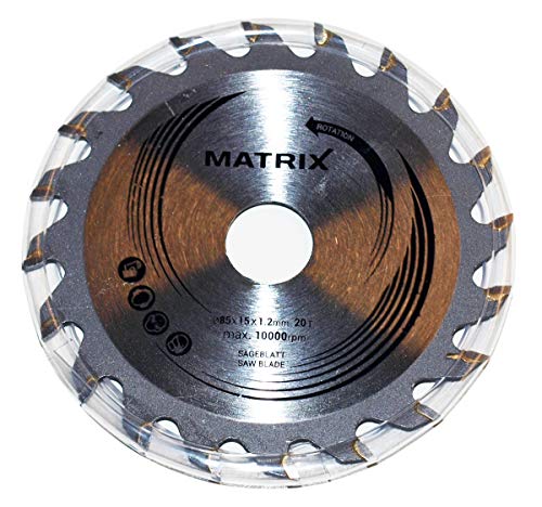 MATRIX Sägeblatt 85 x 15 x 1,2mm (Ersatzsägeblatt für Akku Handkreissäge AKCS 12V Li) von MATRIX
