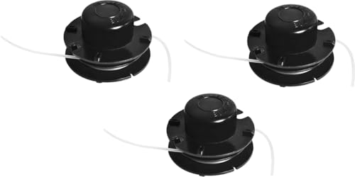 Matrix 3x Fadenspule Ersatz Mähfaden für Benzin Freischneider BMS 1400-3 15m und PGT 3in1-2 von MATRIX