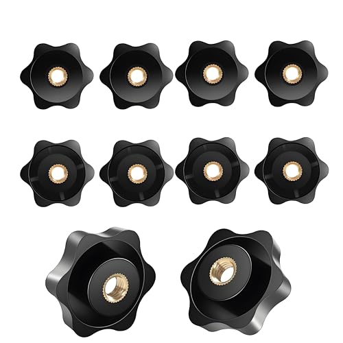 10 PCS Sterngriffmutter M6, Rändelschraube Äußerer Durchmesser 32mm, Rändelschraube Innengewinde Messing für Maschinenbau, Möbelmontage, Werkzeugmaschinen und Fitnessgeräte, Hochwertige Verarbeitung 10 PCS Sterngriffmutter M6, Rändelschraube Äußerer Durchmesser 32mm, Rändelschraube Innengewinde Messing für Maschinenbau, Möbelmontage, Werkzeugmaschinen und Fitnessgeräte, Hochwertige Verarbeitung von MATSOONY